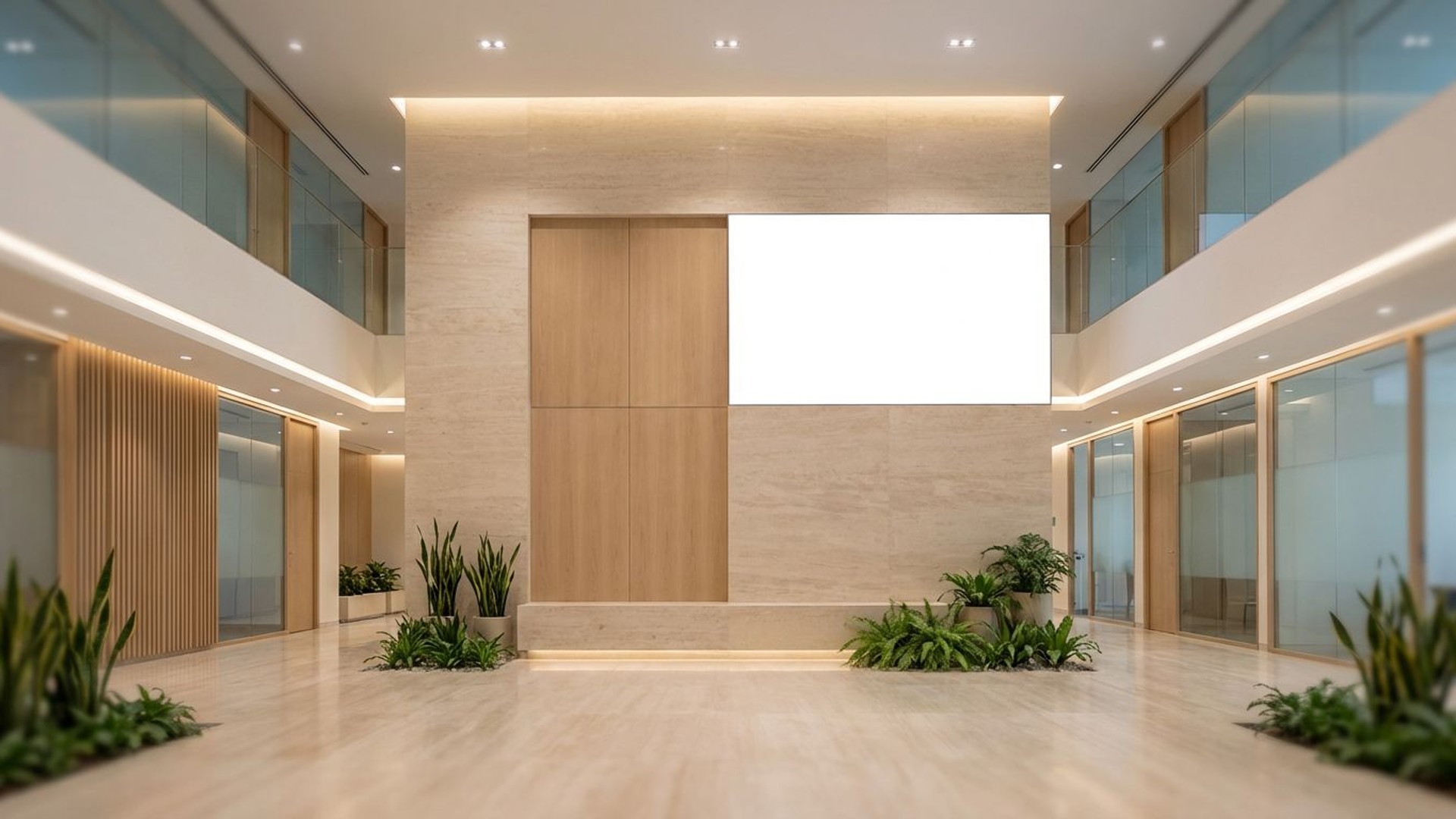 Modern Atrium Elegance - Professional Teams background