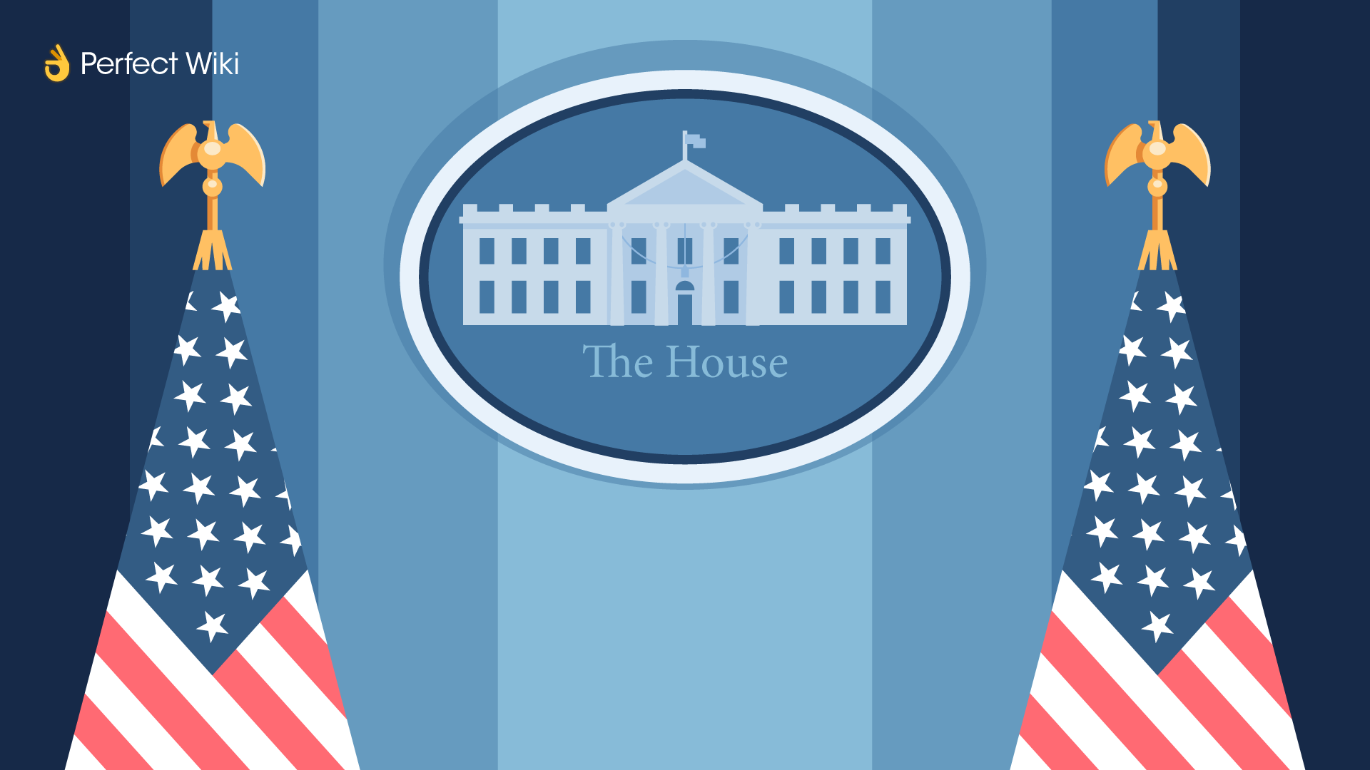 Cartoon White House - FREE Microsoft Teams background