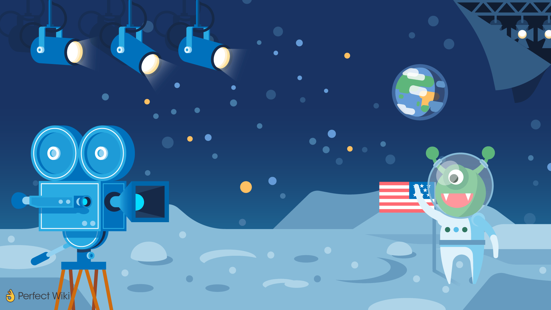 Moon Landing - FREE Microsoft Teams background