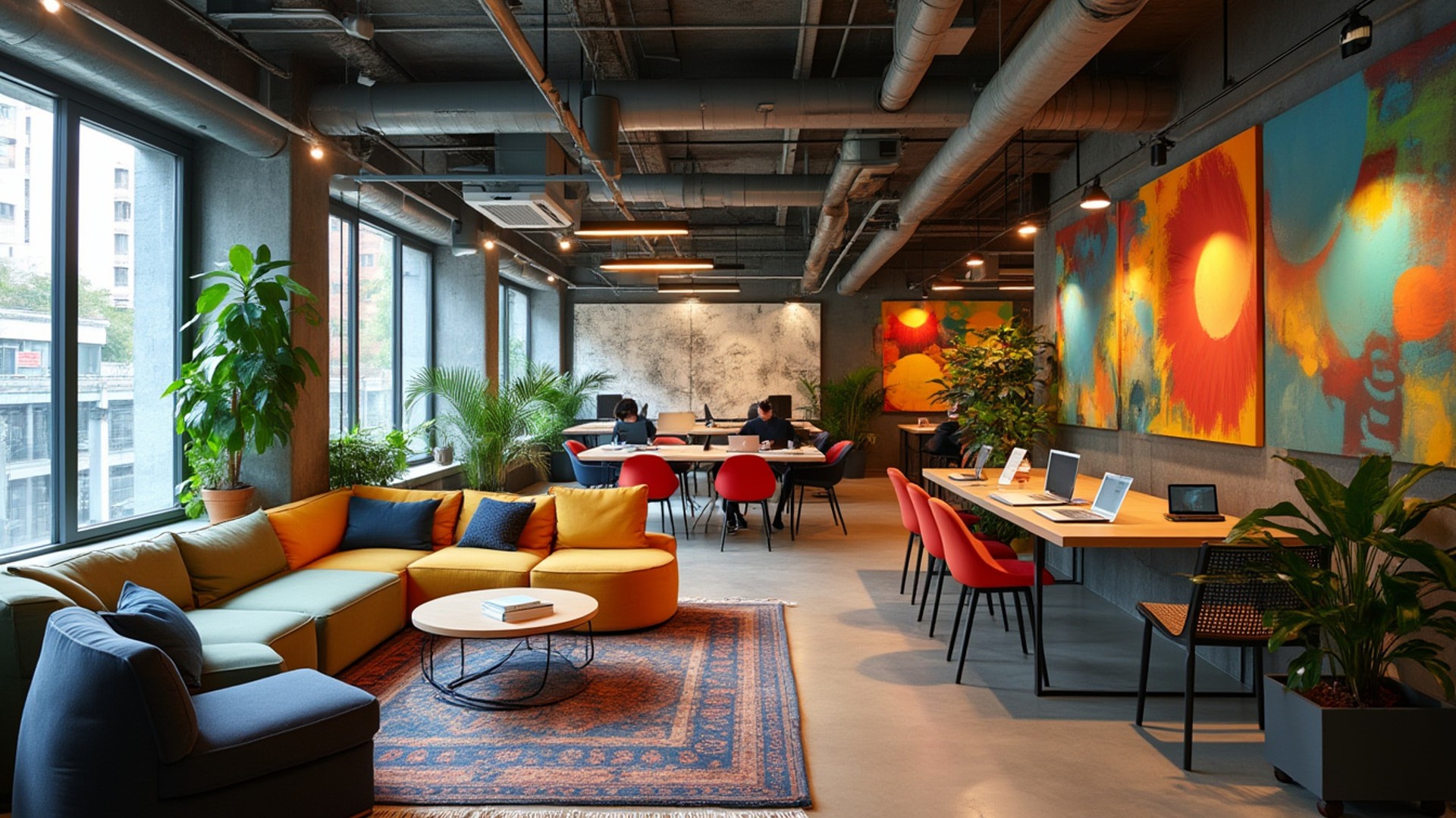 Creative Co-Working Space - FREE Microsoft Teams background