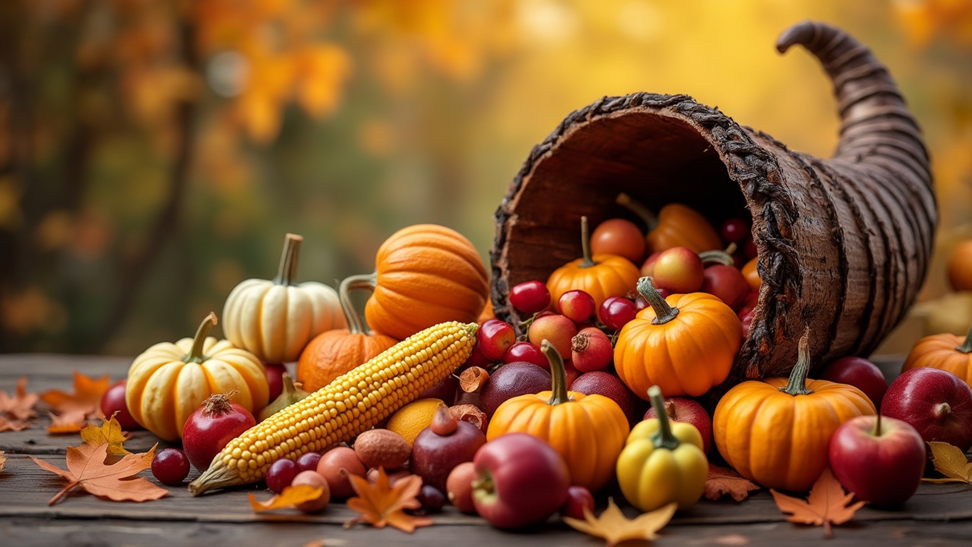 Harvest Cornucopia - FREE Microsoft Teams background