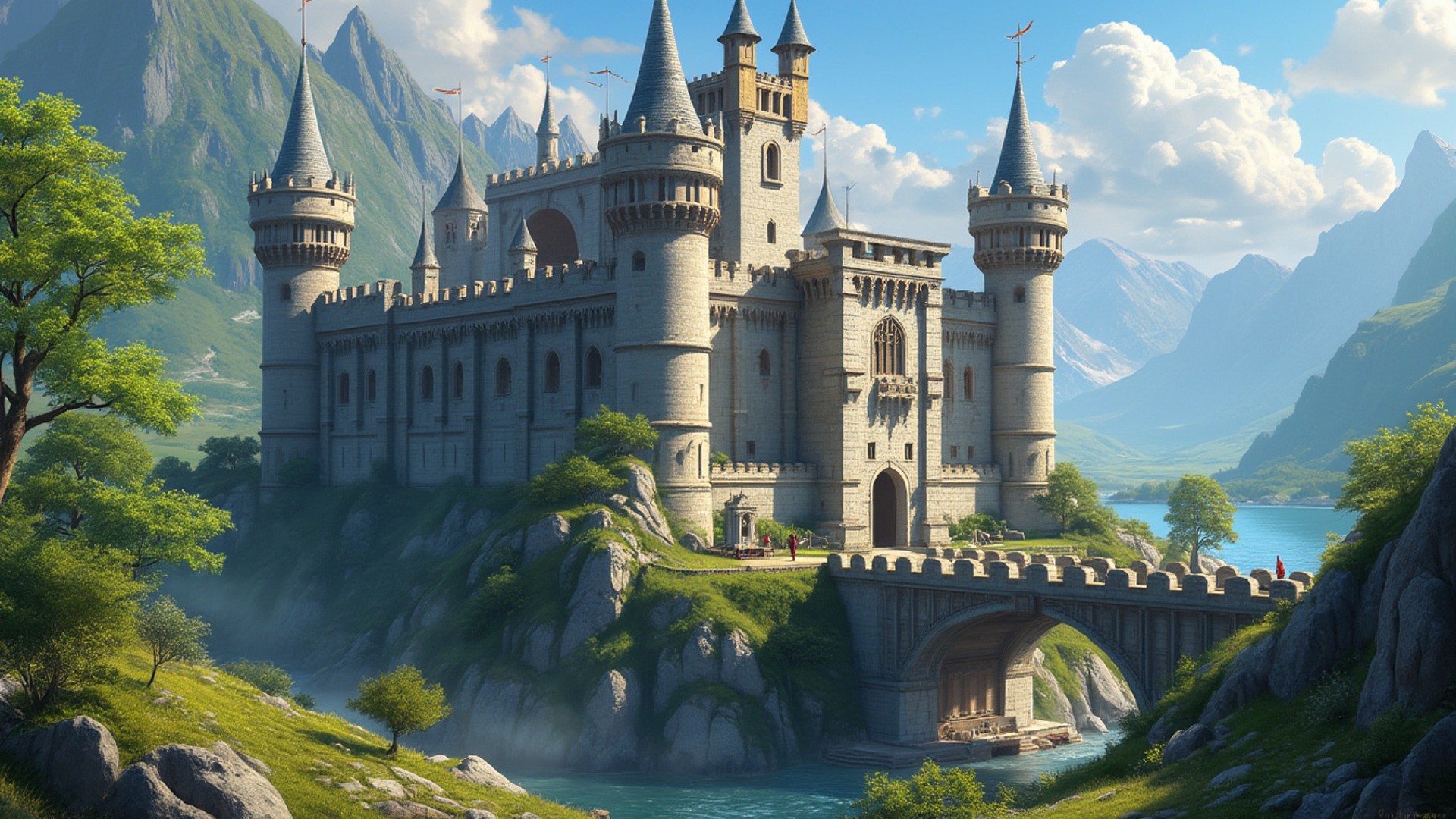 Medieval Fantasy Castle - FREE Microsoft Teams background