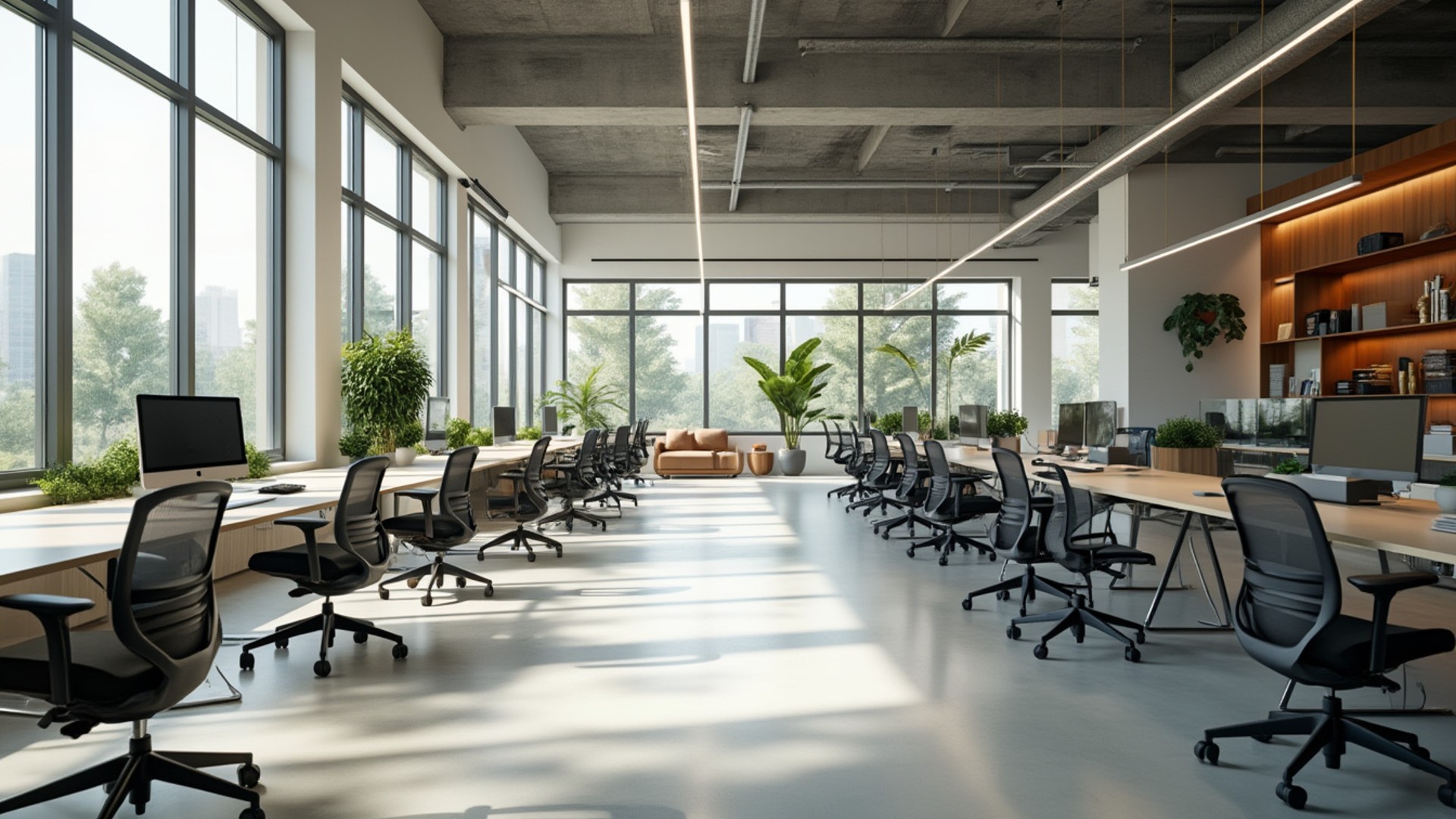 Modern Open-Plan Office - FREE Microsoft Teams background