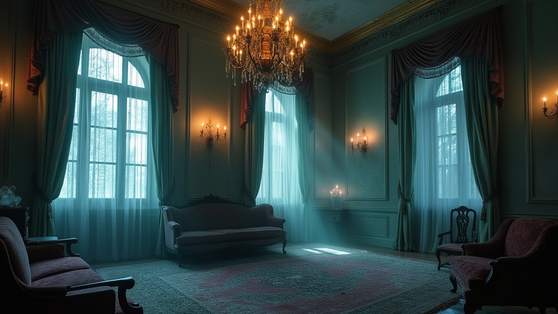 Victorian Haunted Mansion - FREE Microsoft Teams background