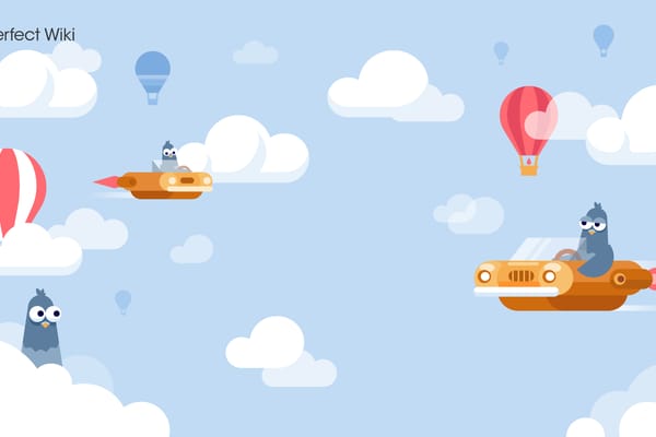 "Pigeons & Spaceships" - free Microsoft Teams background