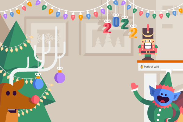 "Cartoon Fireplace" - free Microsoft Teams background