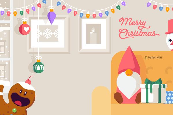 "Cartoon Gingerbread" - free Microsoft Teams background