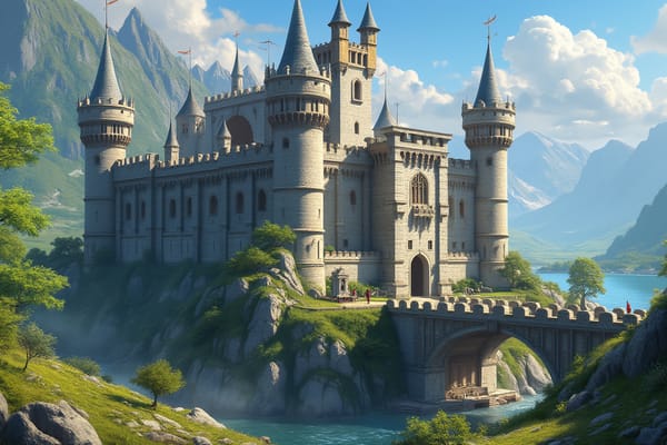 "Medieval Fantasy Castle" - free Microsoft Teams background