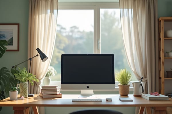 "Quiet Home Office" - free Microsoft Teams background