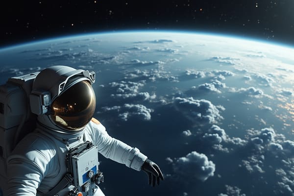"Astronaut's View" - free Microsoft Teams background