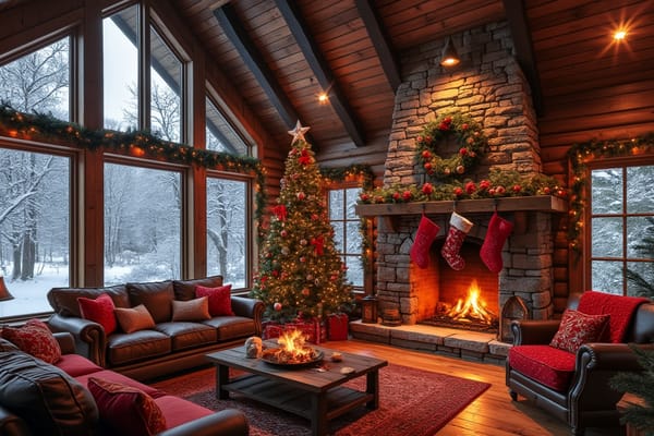 "Cozy Cabin" - free Microsoft Teams background