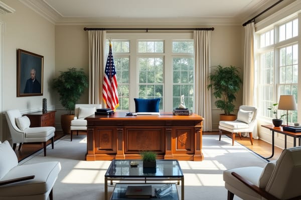 "Modern Oval Office" - free Microsoft Teams background
