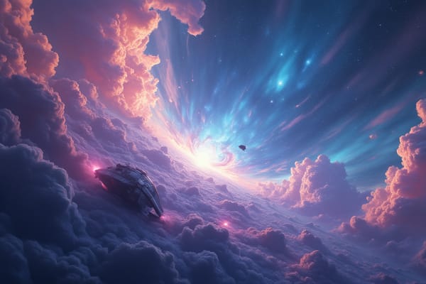 "Nebula Exploration" - free Microsoft Teams background