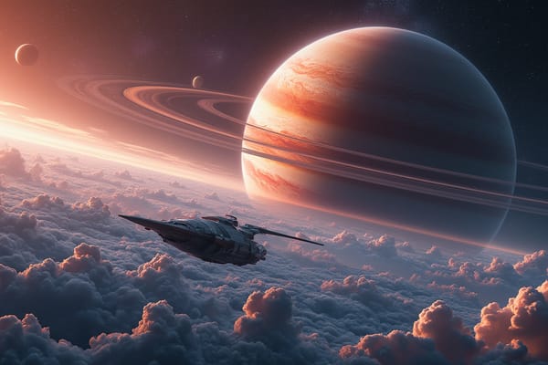 "Orbiting a Planet" - free Microsoft Teams background