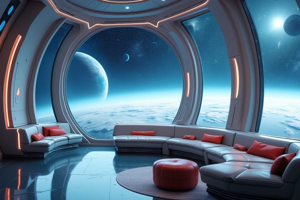 "Space Station Interior" - free Microsoft Teams background