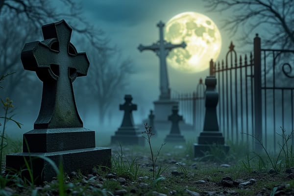 "Spooky Graveyard" - free Microsoft Teams background