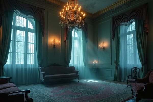 "Victorian Haunted Mansion" - free Microsoft Teams background