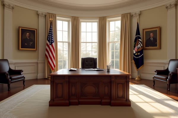 "White House Oval Office" - free Microsoft Teams background