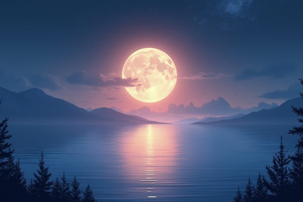 "Moon Lake" - free Microsoft Teams background